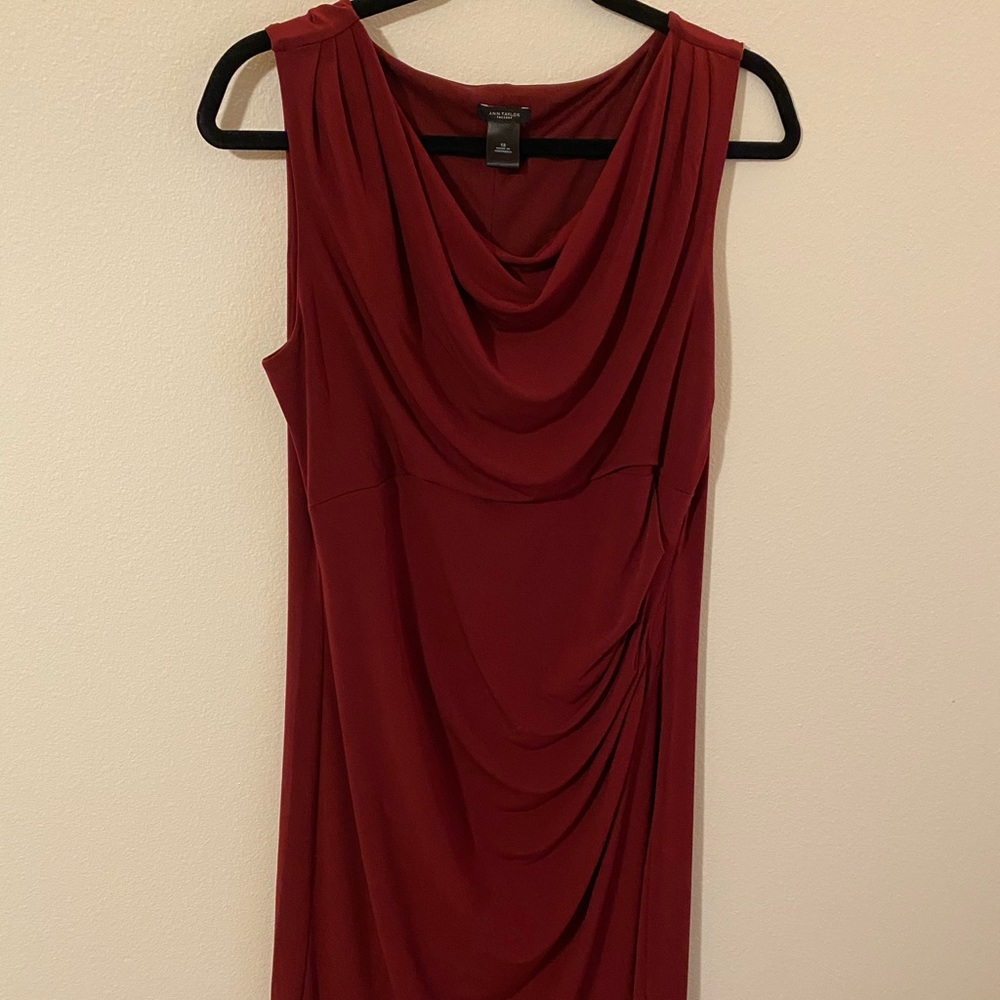 Burgundy Ann Taylor Dress Size 12